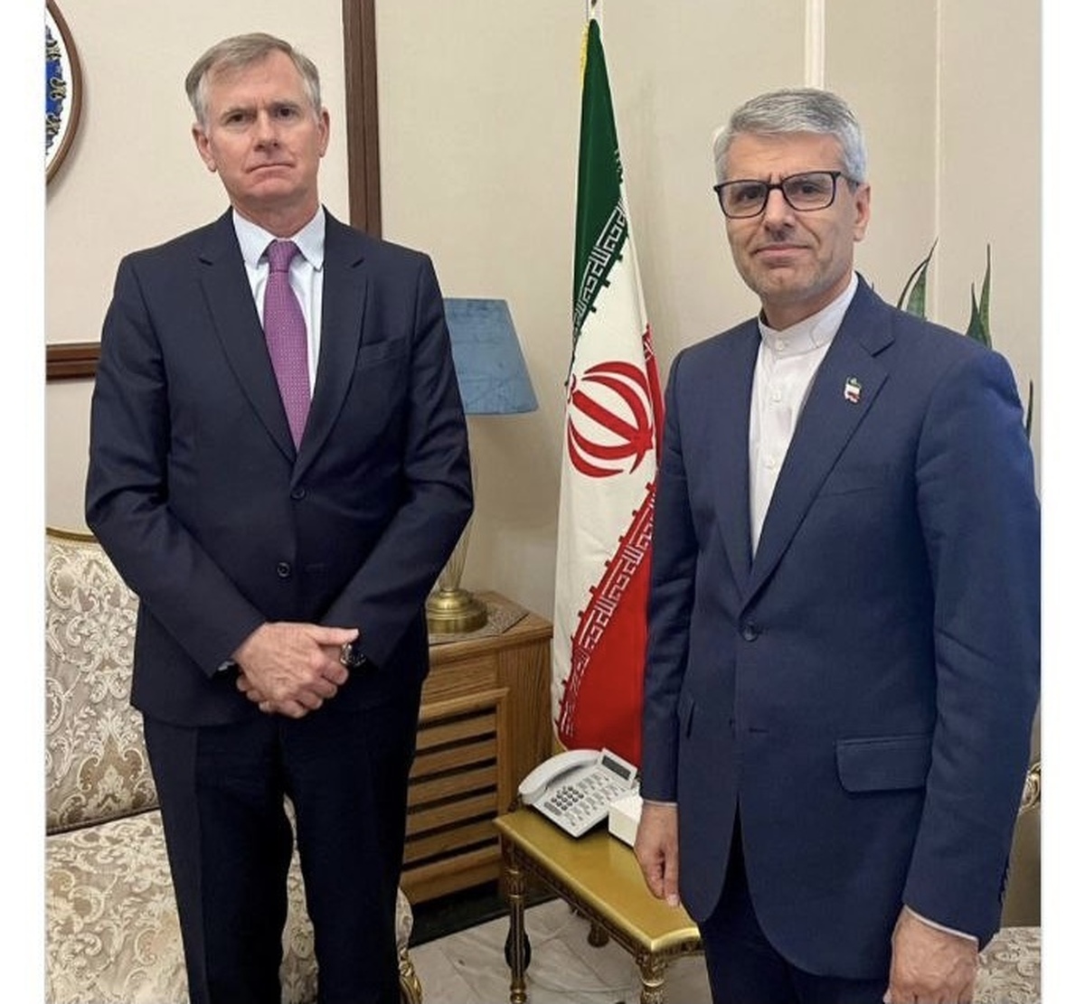 دیدار سفیر انگلیس در تهران با سخنگوی وزارت امور خارجه