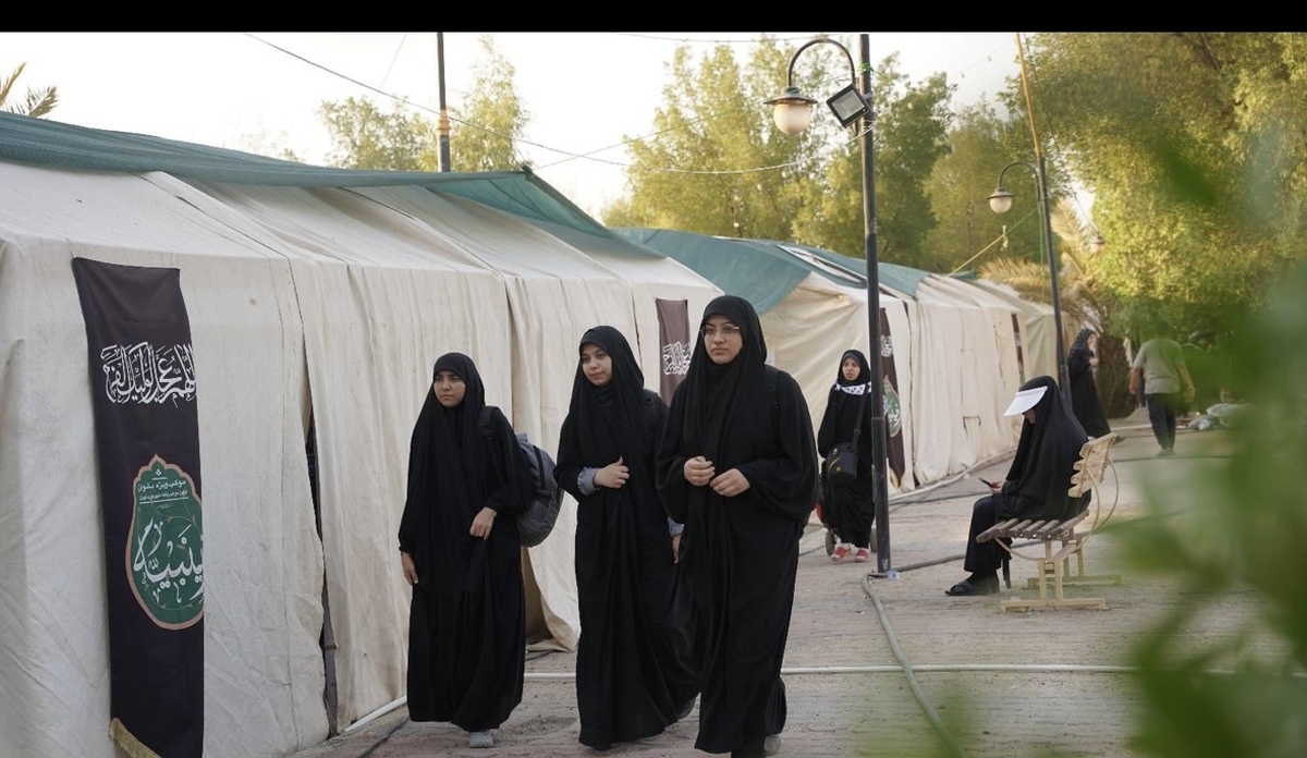 میزبانی از بیش از هزار و ۵۰۰ مادر و کودک در قرارگاه زینبیه شهر کربلا 