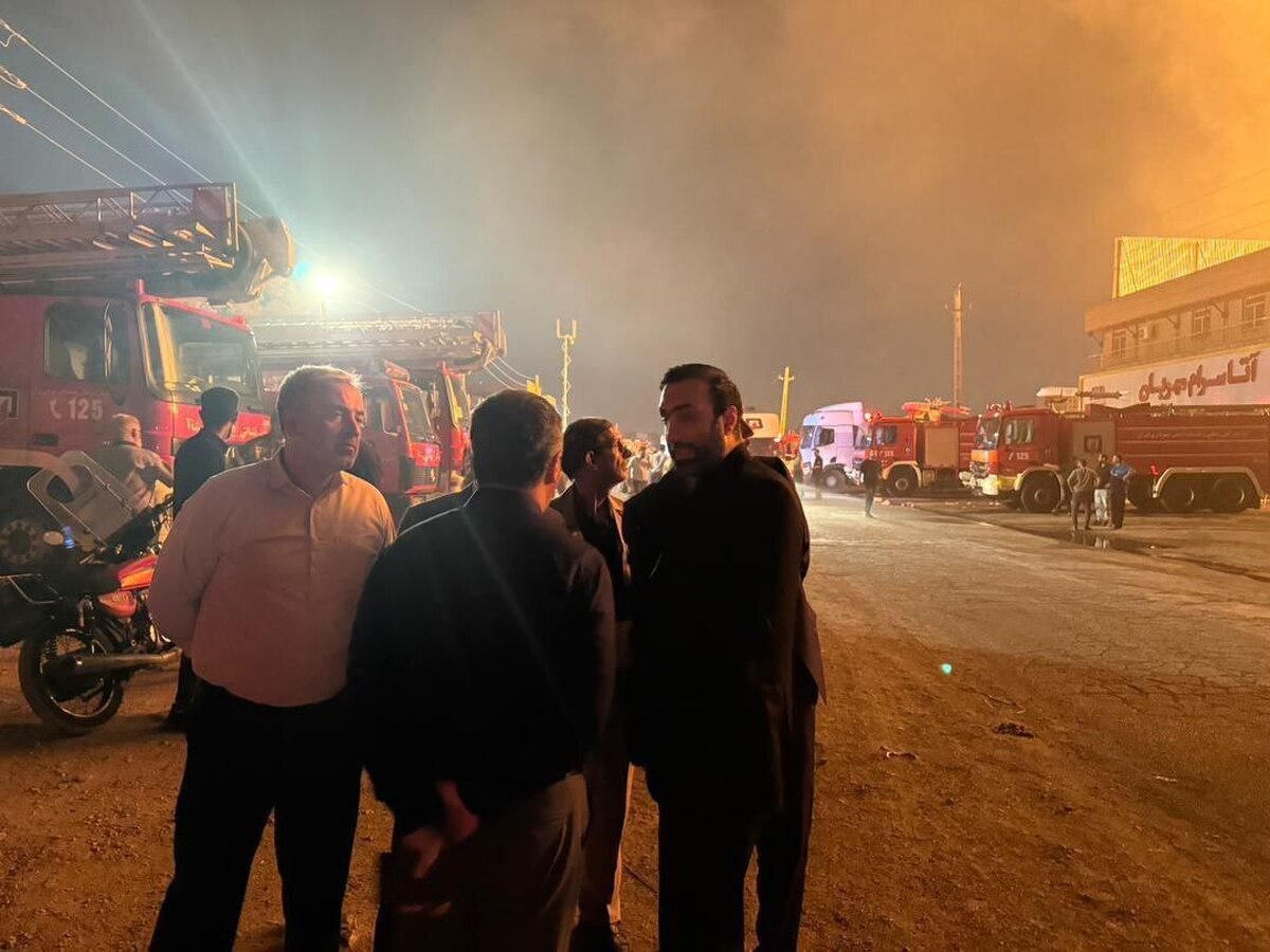 حضور میدانی دادستان شهر ری در محل حادثه آتشسوزی در جنوب تهران