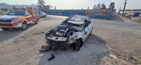 تصادف-شدید-خودروی-سمند-در-جاده-خاوران-۲-مصدومیت-شدید-گزارش-شد