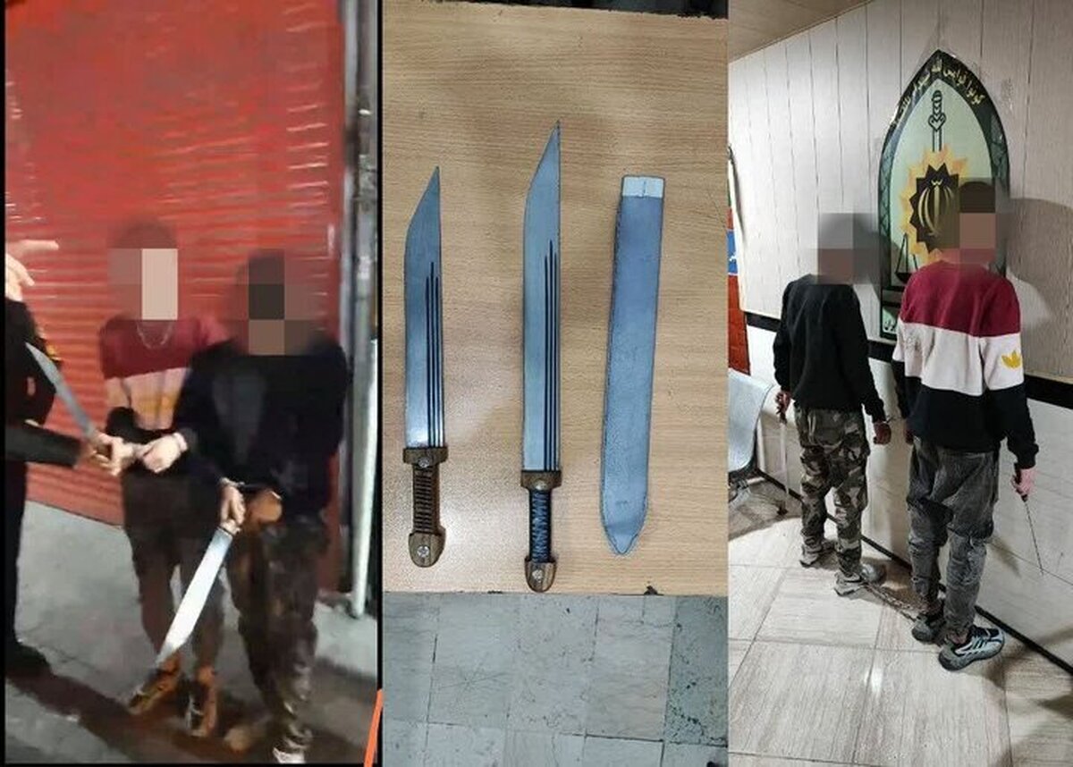 دستگیری اوباش قمهکش در پاتوق جنتآباد