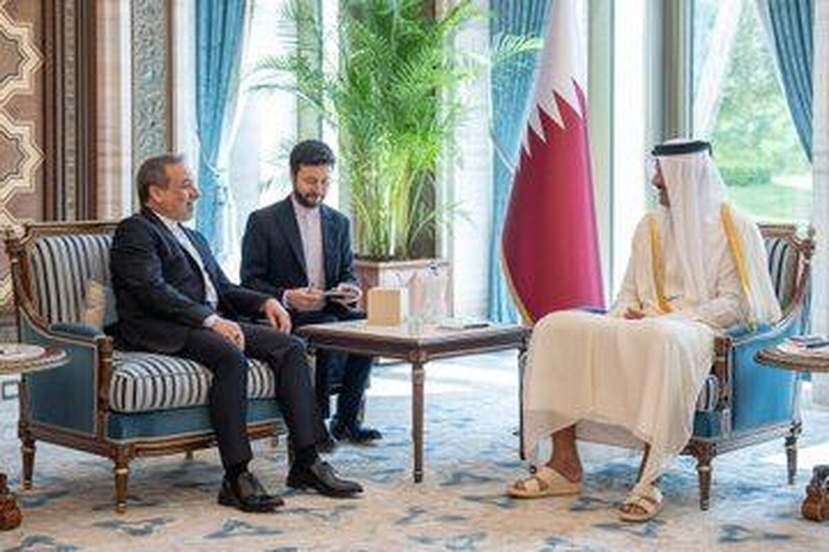 ديدار وزیر امور خارجه با امیر قطر