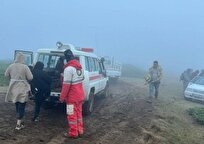 امدادرسانی هلال‌احمر به ۱۵ گرفتار در گل‌ولای جنگل ابر