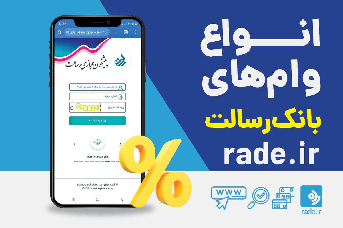انواع وامهای بانک رسالت