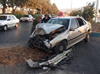 برخورد شدید پژو پارس با گاردریل در بزرگراه همت یک کشته برجای گذاشت