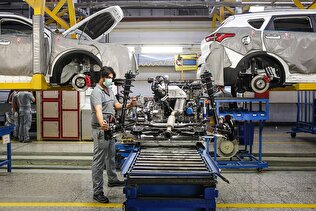 کاهش۱۲ درصدی تولید خودروسازان بزرگ کشور در نیمه نخست سال