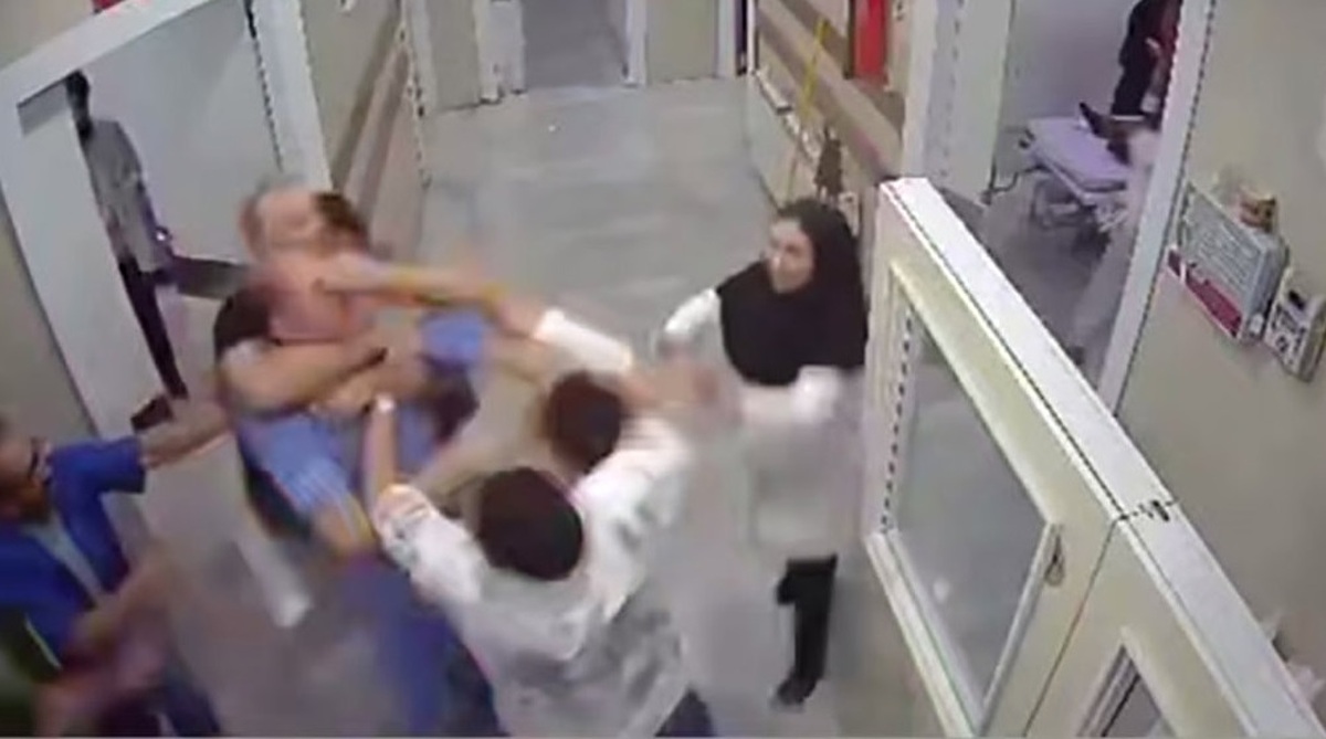 دستگیری دو نفر از عاملان درگیری با کادر درمان در درمانگاه شهریار +فیلم