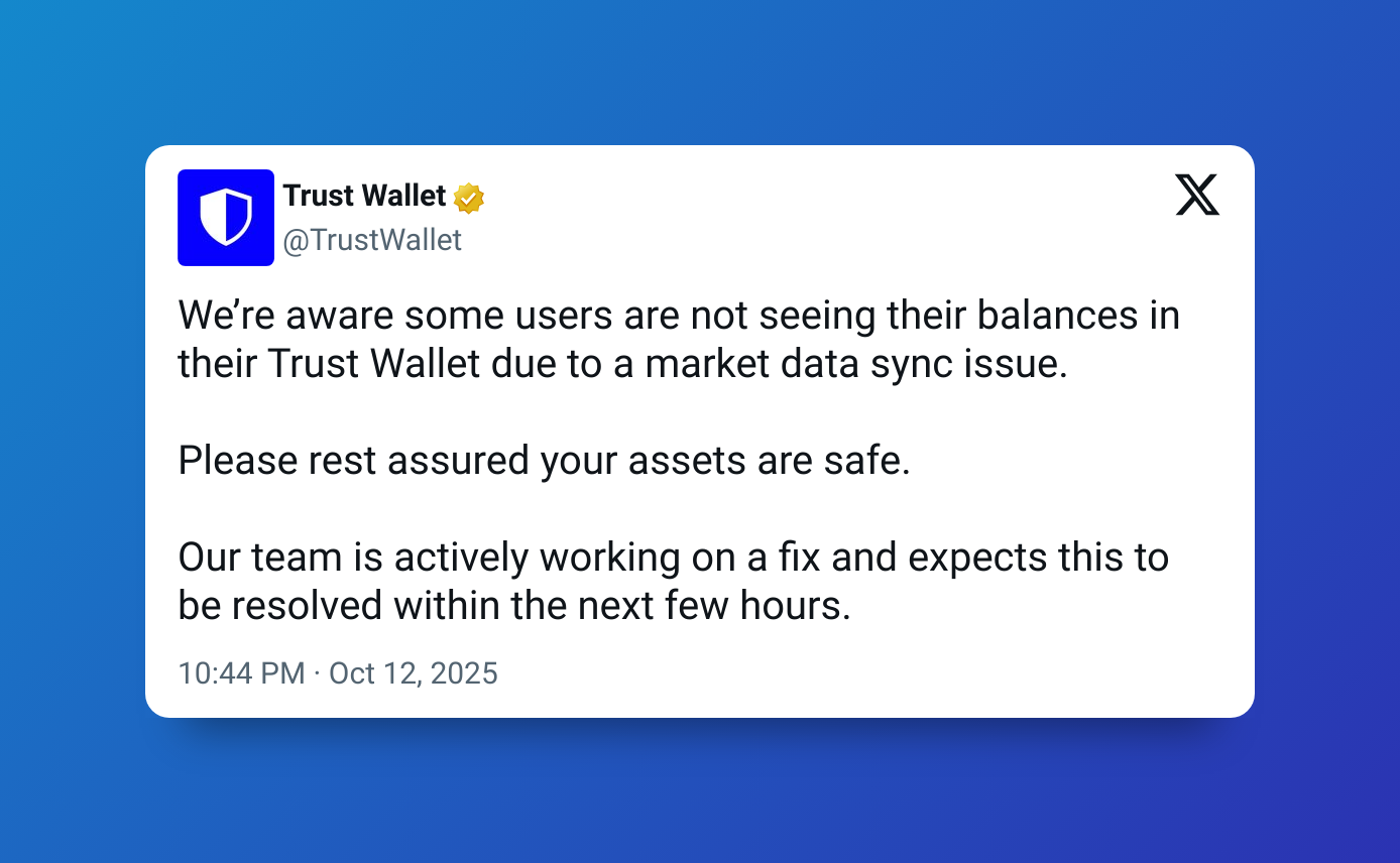 باگ تراست ولت، موجودی کاربران را صفر کرد باگ تراست ولت، موجودی کاربران را صفر کرد