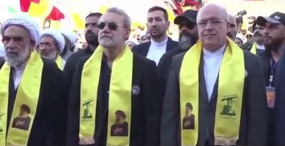 لاریجانی در مراسم سالگرد شهادت سید حسن نصرالله حضور یافت