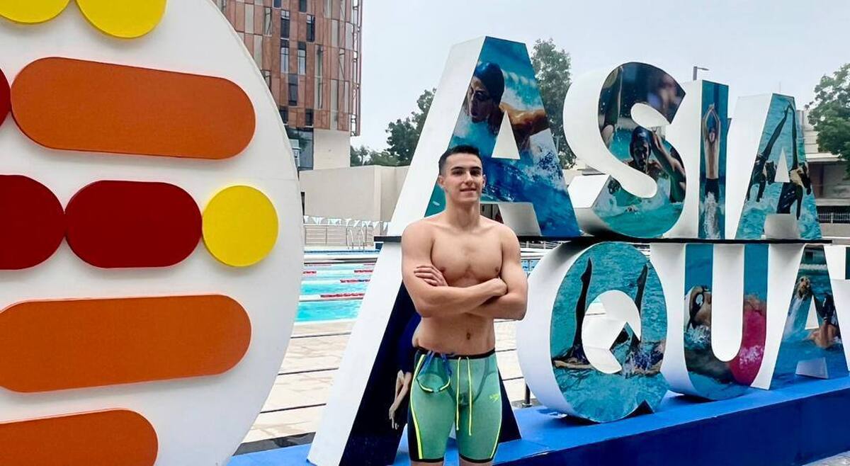 محمد قاسمی رکورد ۴۰۰ متر آزاد را شکست  شناگر ایران فینالیست آسیا شد