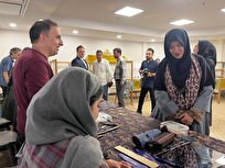 مریم جلالی از نمایشگاه صنایع دستی کوشک باغ هنر بازدید کرد