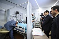 عیادت دنیامالی از صابر کاظمی