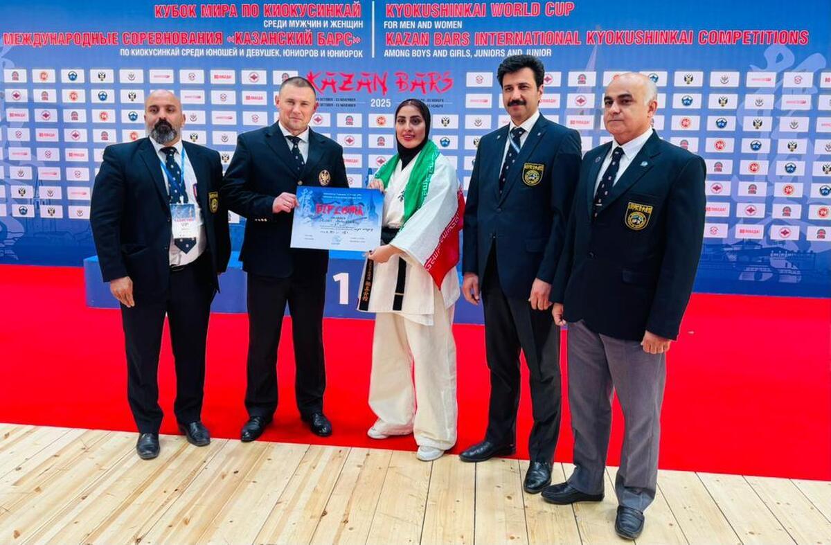 شیرعلی سکوی جهانی کیوکوشین کاراته روسیه را تصاحب کرد  درخشش استاد دانشگاه آزاد در جام جهانی