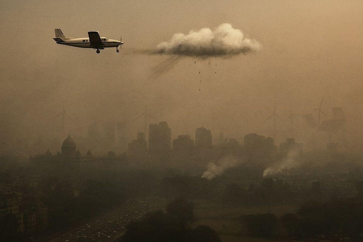 پرسش‌ها درباره تلاش دهلی برای بارورسازی ابر‌ها به منظور کاهش آلودگی هوا