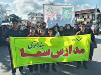 طنین «مرگ بر آمریکا» و «مرگ بر اسرائیل» در شهرستان بندرانزلی