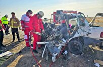 تصادف مرگبار در محور سنقر–بیستون؛ ۲ جان‌باخته و ۵ مصدوم برجای گذاشت+ فیلم