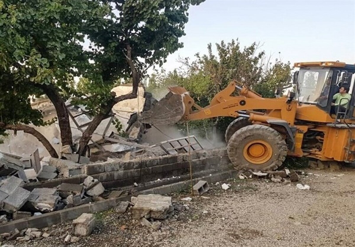 تخریب ۲۰ بنای غیرمجاز در اراضی کشاورزی چمستان