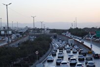 انسداد شبانه آزادراه شهید فهمیده به منظور اجرای پل عابر پیاده