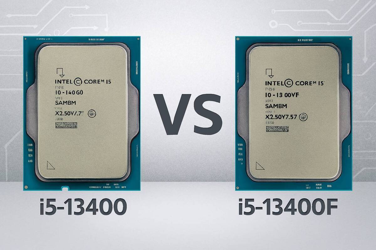 پردازنده Core i۵-۱۳۴۰۰F یا ۱۳۴۰۰، کدام یک برای تدوین بهتر هستند؟