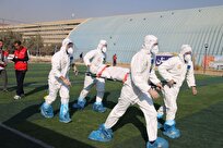 برگزاری تمرین مهارتی یگان‌های درمانی نیروی هوایی ارتش در بیمارستان بعثت