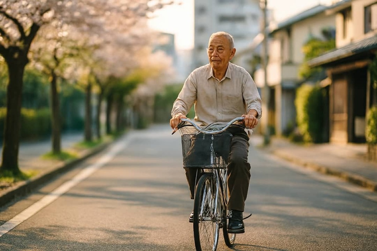 دوچرخه‌سواری، راز سلامت و عمر طولانی سالمندان ژاپنی