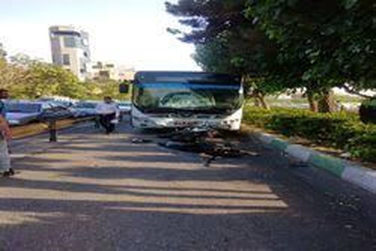 یک فوتی و ۲ مصدوم بر اثر برخورد BRT با ۲ موتورسیکلت خط ویژه بزرگراه چمران