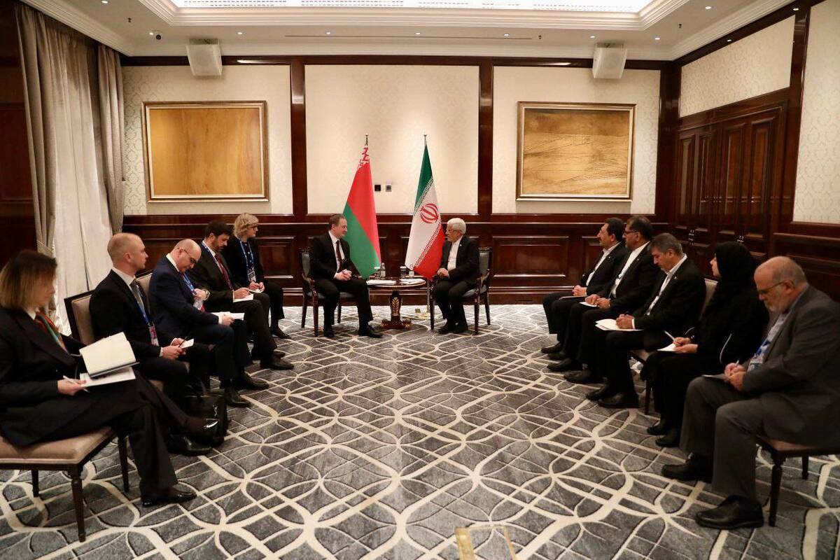 عارف: برای توسعه روابط با بلاروس اهمیت زیادی قائلیم  تورچین: روابط ۲ کشور در حال توسعه است