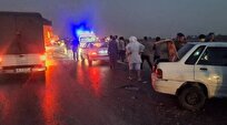 تصادف سه خودرو سواری در محور اهواز–شوش با ۴ مصدوم و یک جان‌باخته