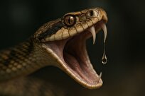 لحظه گزش مارها زیر لنز علم