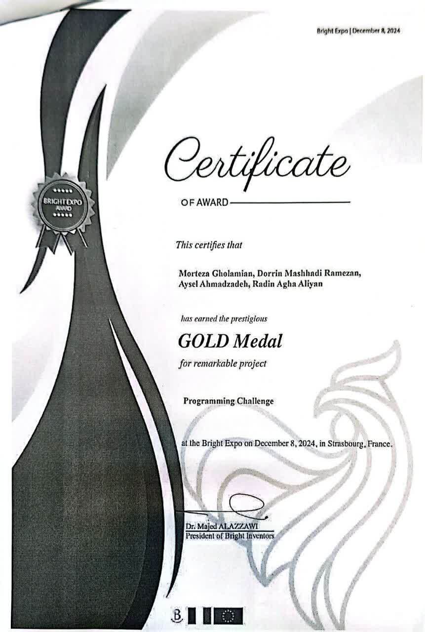 از فارس تا فرانسه و سوئیس؛ طراح &laquo;سیستم هوشمند پایش و مراقبت از &nbsp;سالمندان&raquo; چگونه شکارگر طلای مسابقات جهانی شد؟