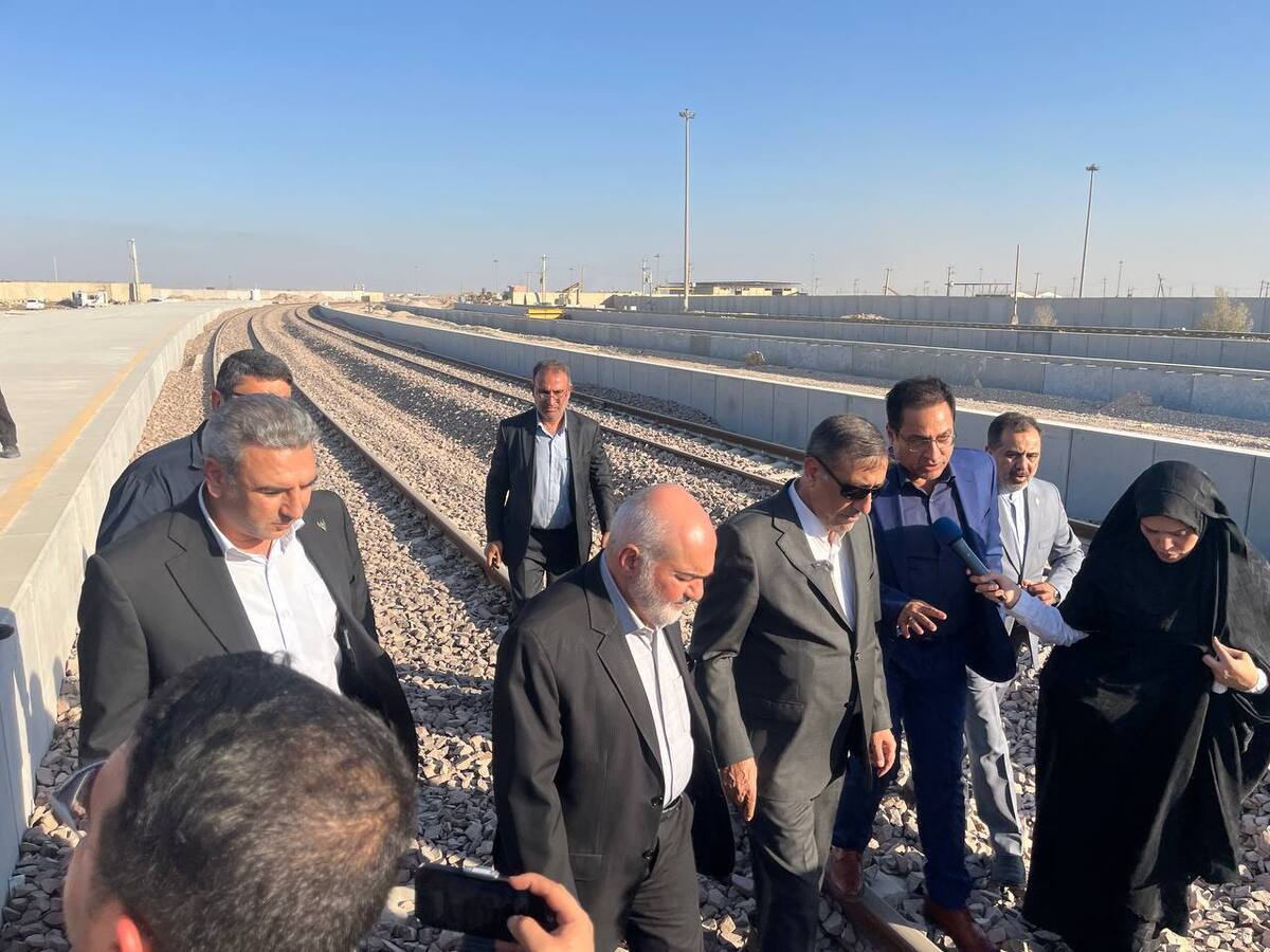 بازدید قائم‌پناه از پایانه مرزی ریلی شلمچه  تأکید بر تسریع اتصال ریلی ایران و عراق