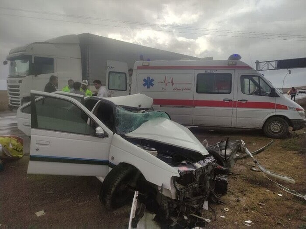 ۵ فوتی در تصادف دو دستگاه خودرو در محور نهاوند-فیروزان