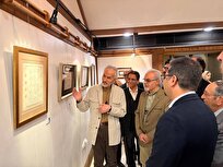 دومین نمایشگاه خط شکسته راهیان مکتب درویش افتتاح شد