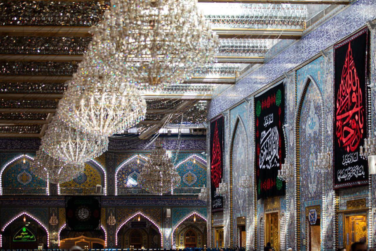 حرح حضرت عباس(ع) به مناسبت وفات حضرت ام البنین(س) سیاه پوش شد حرح حضرت عباس(ع) به مناسبت وفات حضرت ام البنین(س) سیاه پوش شد