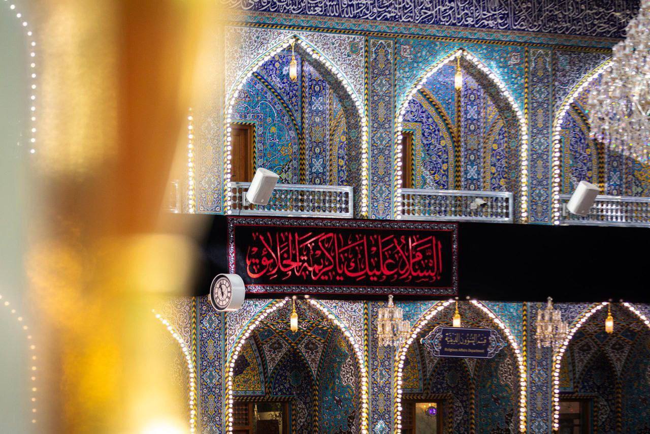 حرح حضرت عباس(ع) به مناسبت وفات حضرت ام البنین(س) سیاه پوش شد حرح حضرت عباس(ع) به مناسبت وفات حضرت ام البنین(س) سیاه پوش شد