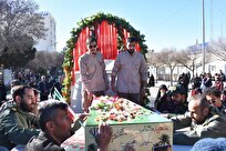 دانشگاهیان قوچان هم‌نفس با مردم در تشییع شهید بی‌نشان