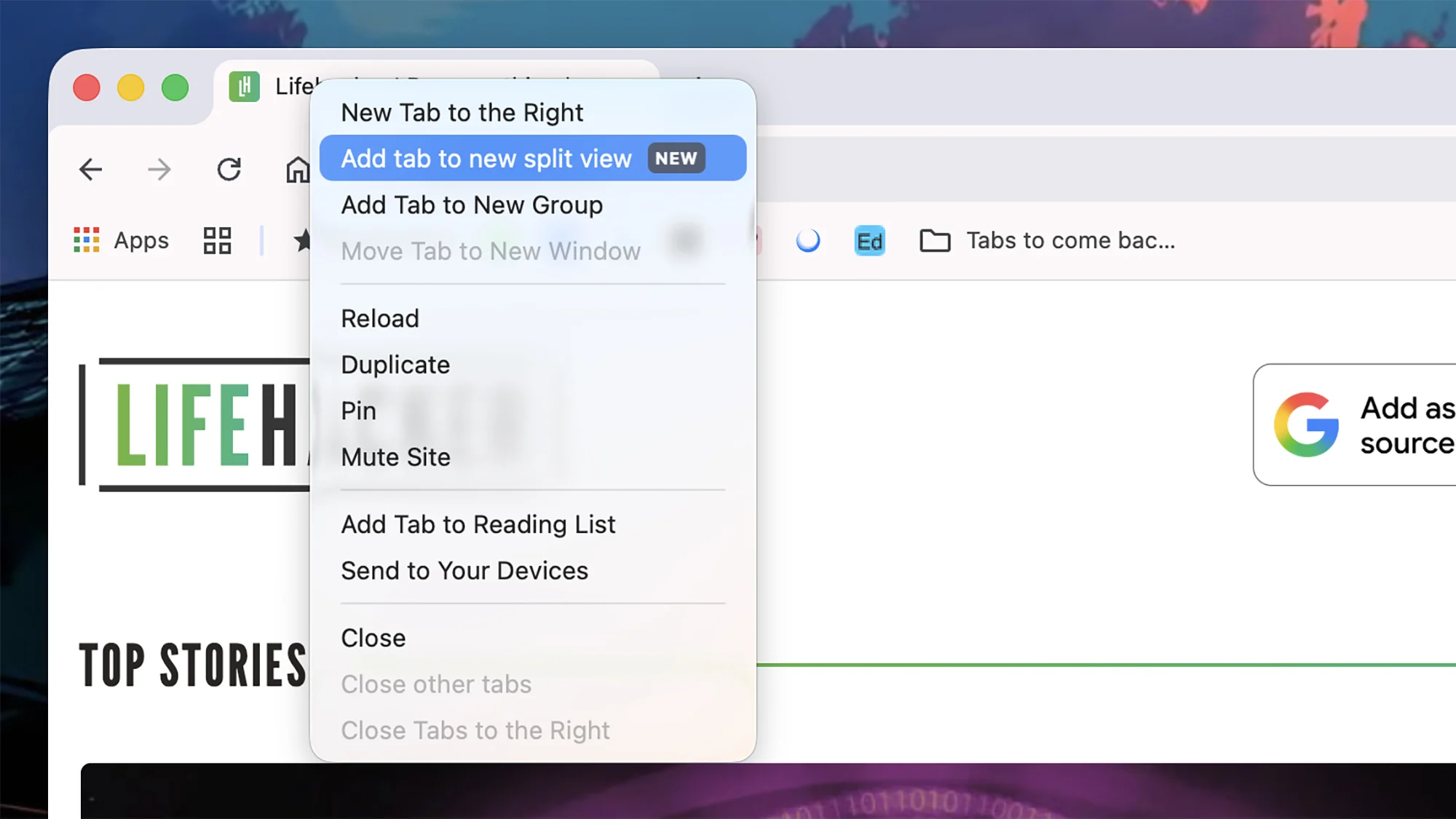گوگل قابلیت نمایش همزمان ۲ صفحه در یک سربرگ کروم را فعال کرد گوگل قابلیت نمایش همزمان ۲ صفحه در یک سربرگ کروم را فعال کرد