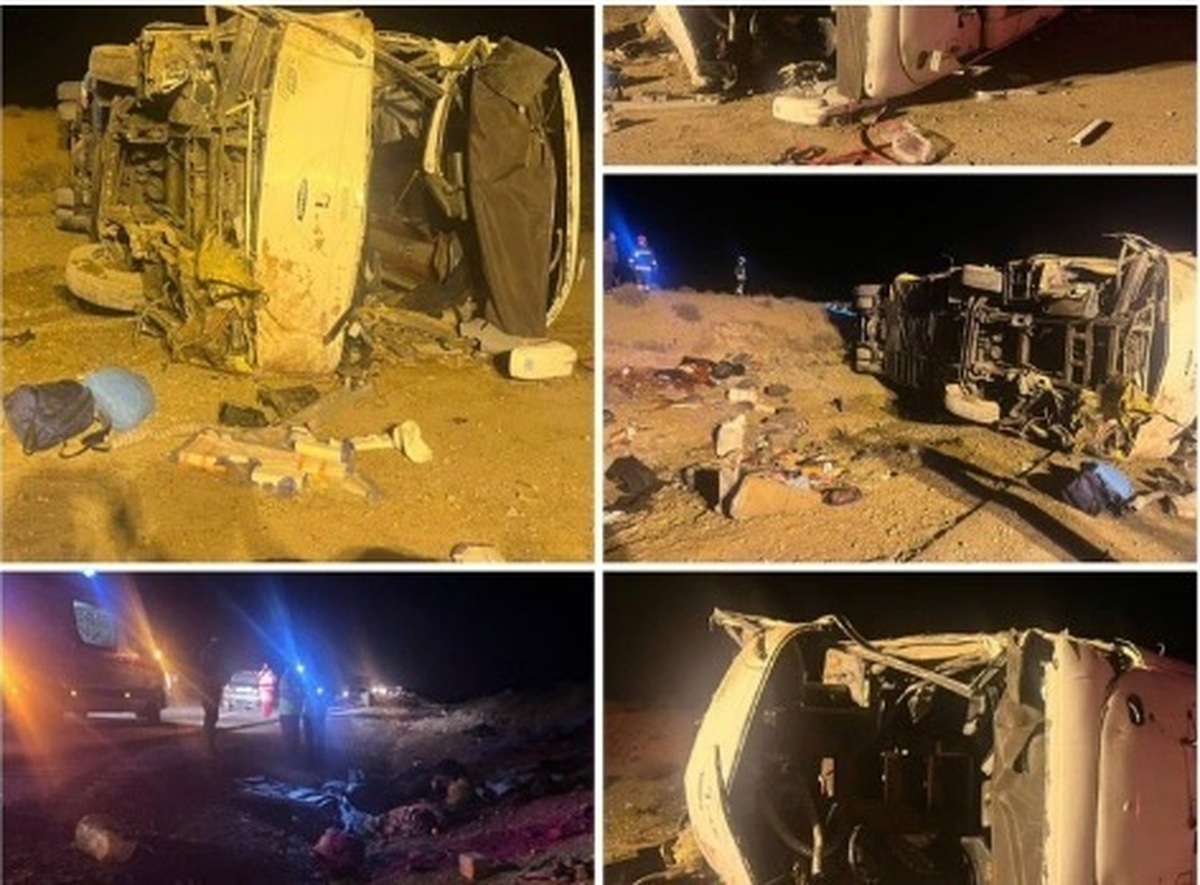 سقوط مرگبار اتوبوس در محور نطنز ـ اصفهان؛ ۱۳ جان باخته و ۱۱ زخمی تا این لحظه  تعداد فوتی‌ها قطعاً بیش از این تعداد است