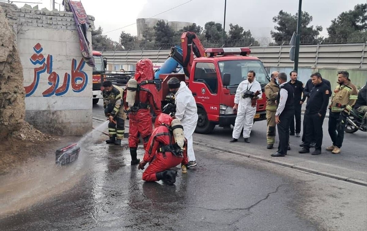 نشت آمونیاک در کارخانه‌ای در بزرگراه بعثت مهار شد  پایان عملیات در کمتر از سه ساعت