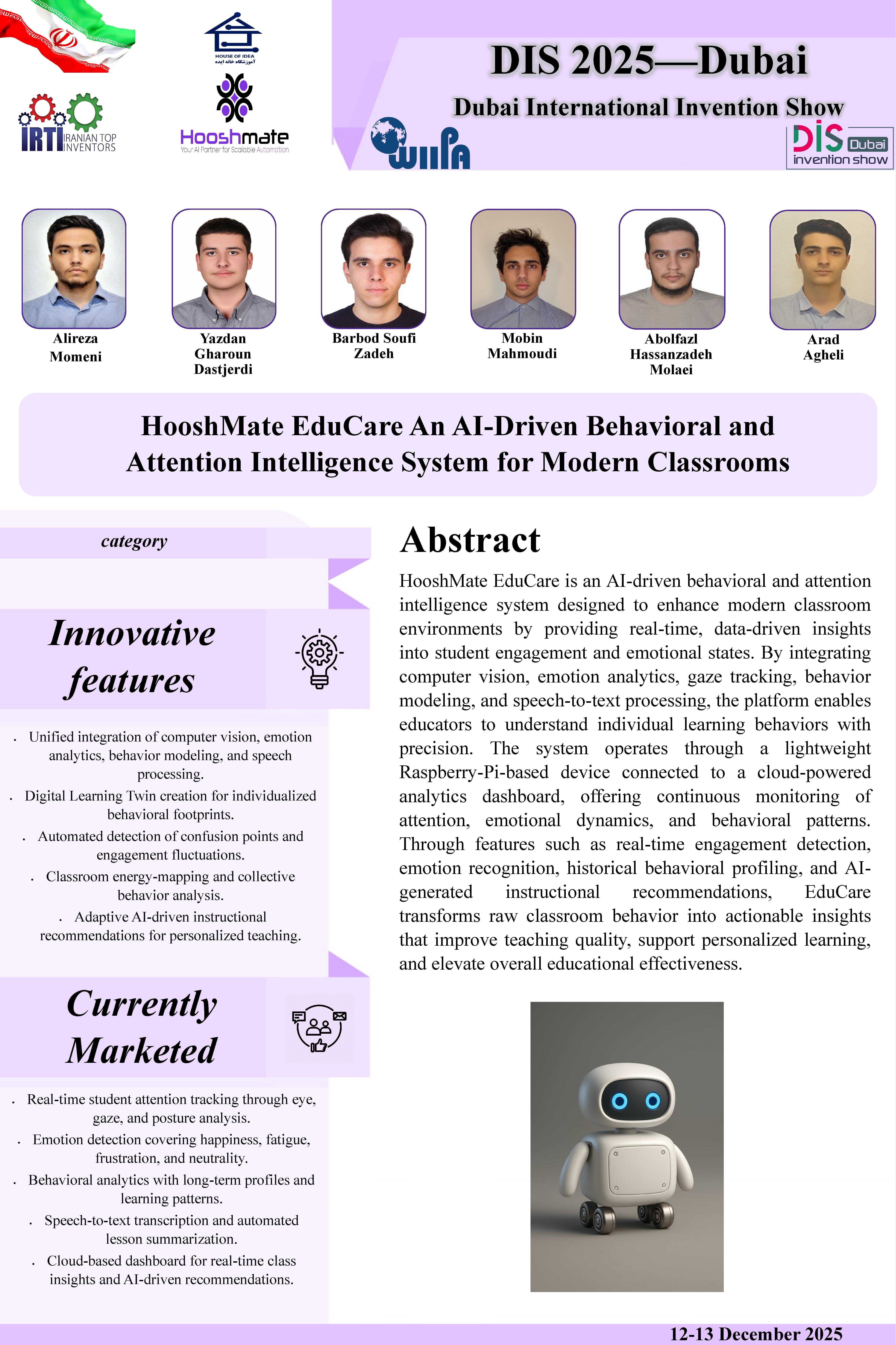 اختراع نخبگان ایرانی برای تحلیل گفت&zwnj;وگو و زبان بدن مدال طلای بین&zwnj;المللی گرفت