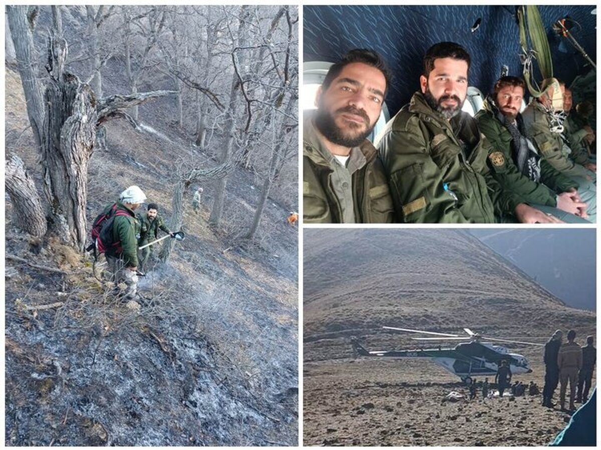 اعزام محیط‌بانان تهرانی برای مهار آتش‌سوزی جنگل‌های هیرکانی