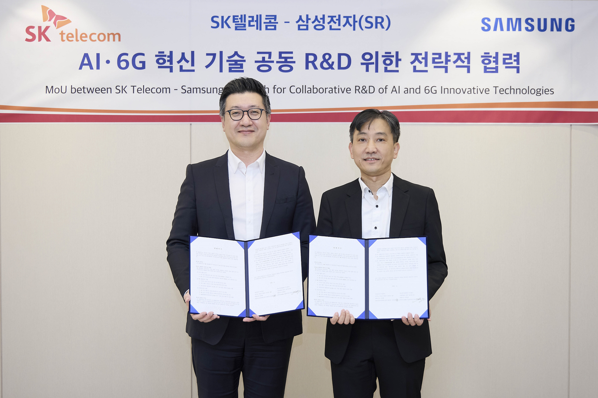 همکاری سامسونگ و اس‌کی تلکام برای توسعه شبکه ۶G مبتنی بر هوش مصنوعی کلید خورد