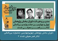 داوران بخش پژوهش چهل‌وچهارمین جشنواره بین‌المللی تئاتر فجر معرفی شدند