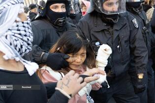 تظاهرات ده‌ها هزار نفر در برلین علیه حمایت آلمان از اسرائیل