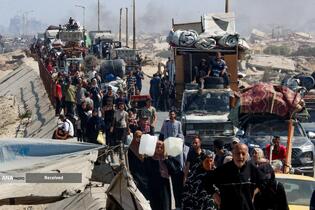 مردم آواره شهر غزه