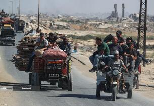 مردم آواره شهر غزه