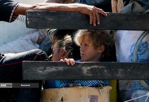 مردم آواره شهر غزه