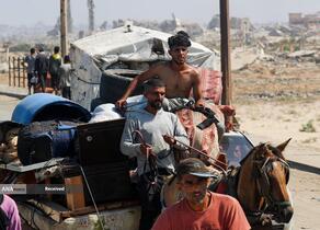 مردم آواره شهر غزه