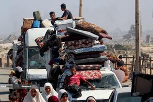 مردم آواره شهر غزه