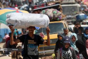 مردم آواره شهر غزه